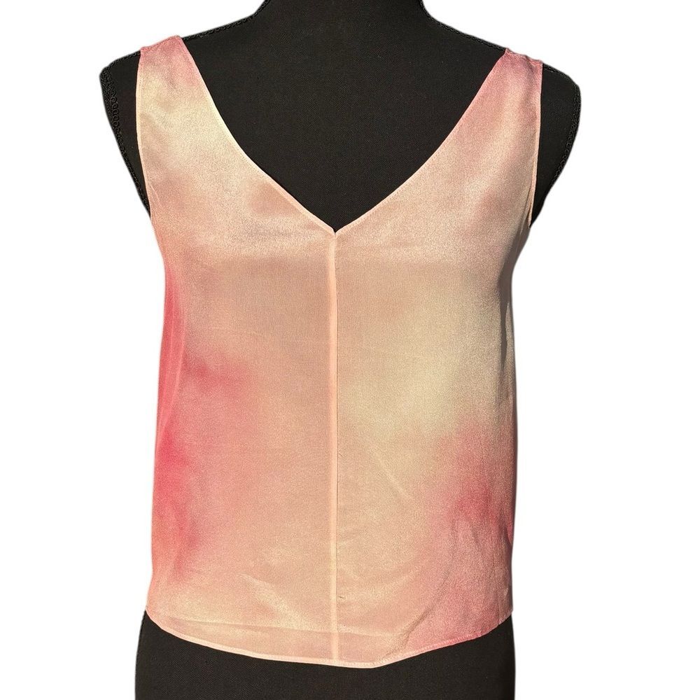 Silk Shell Tank Top Pink Size 36 Small